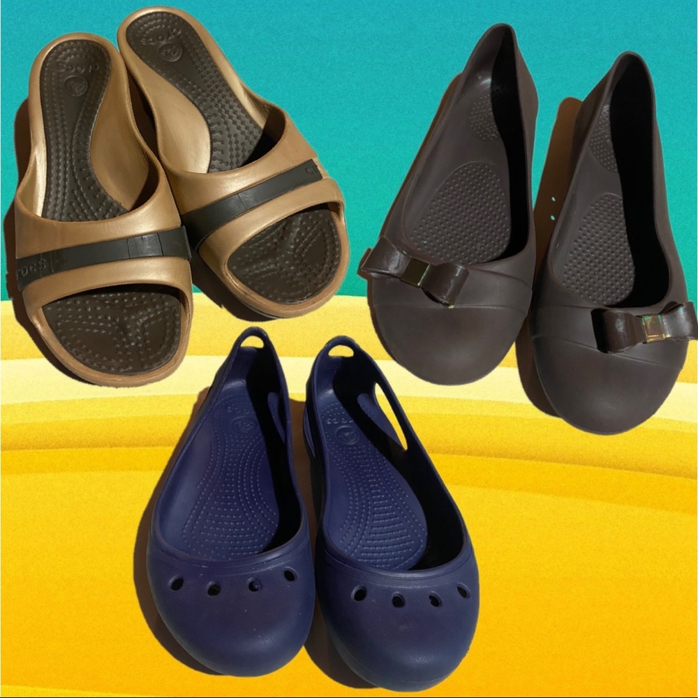 Bundle of 3 pairs of Crocs